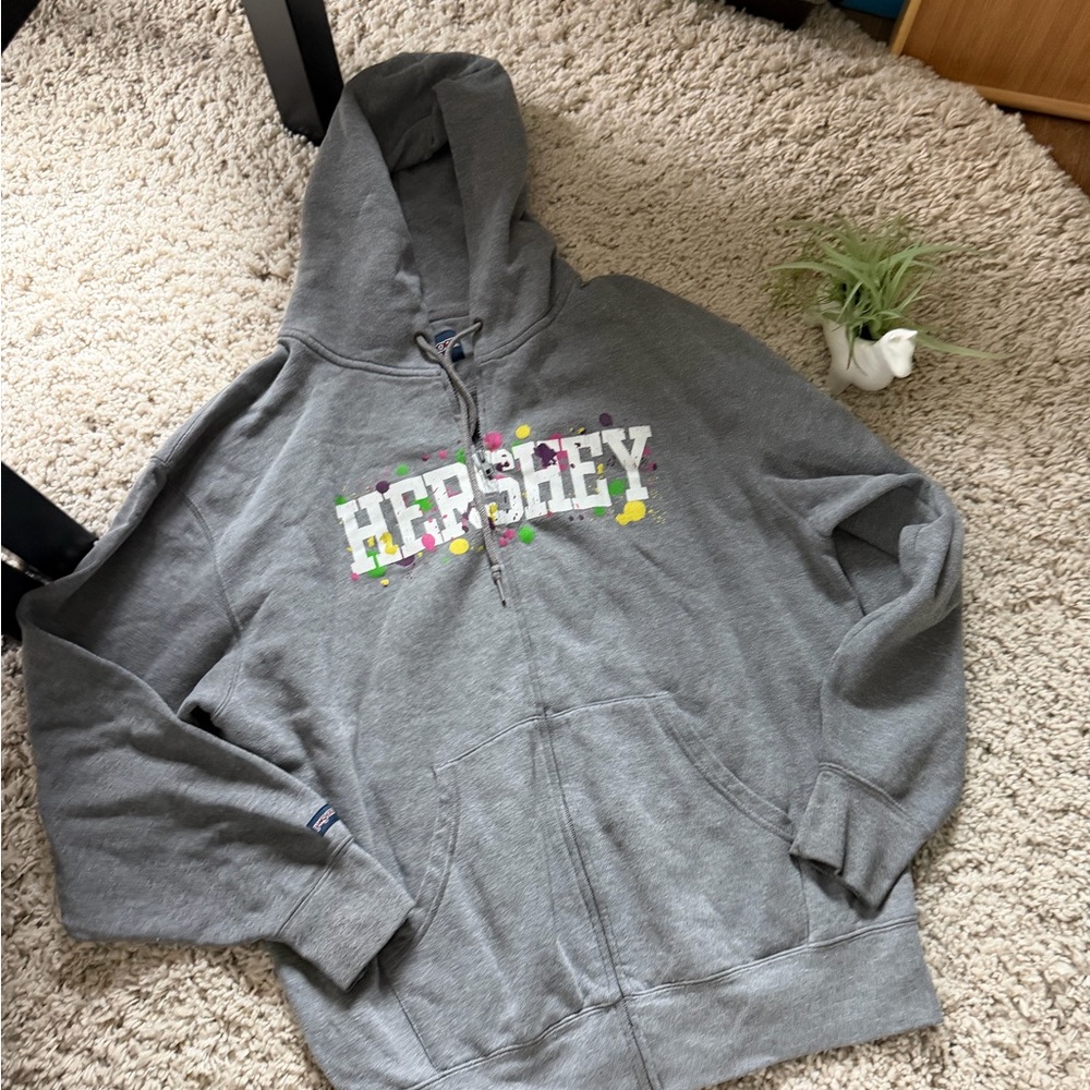 Jansport Gray collectible Hershey’s vintage colorful, cute women’s hoodie